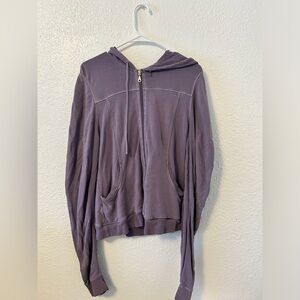 Purple zip up